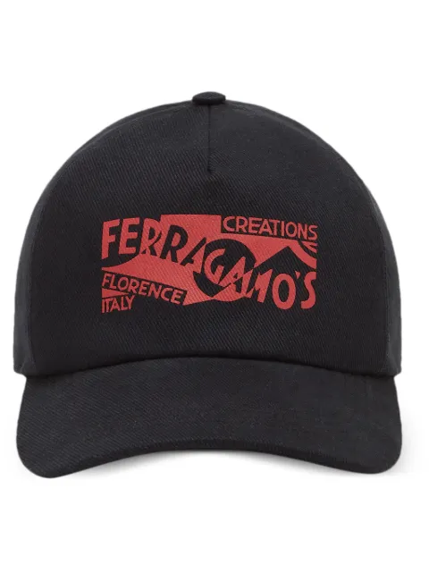 Ferragamo Venna logo-print baseball cap
