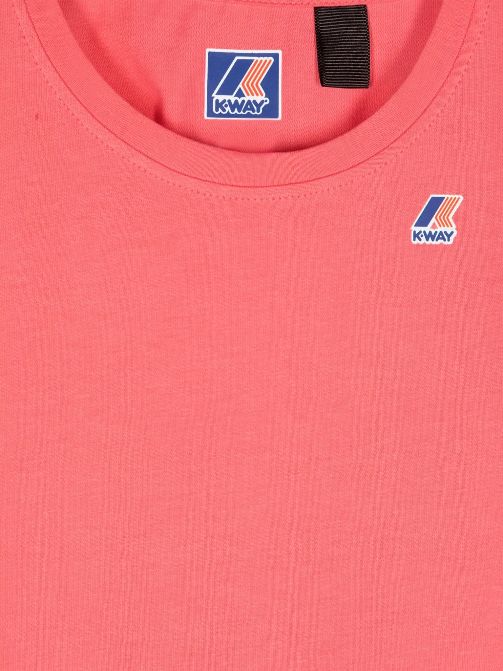 K Way Kids Katoenen T-shirt met logoprint Roze