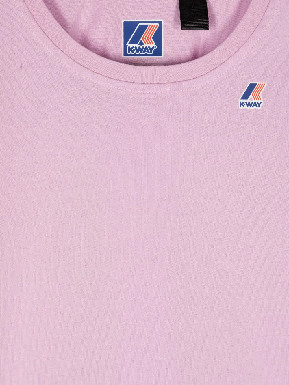 K Way Kids Katoenen T-shirt met logoprint Roze