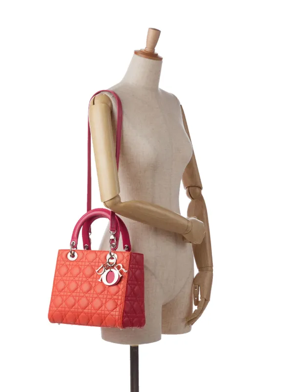 Christian Dior Pre-Owned 2013 カナージュ レディ サッチェル Christian Dior Pre-Owned 2013 カナージュ レディ サッチェル