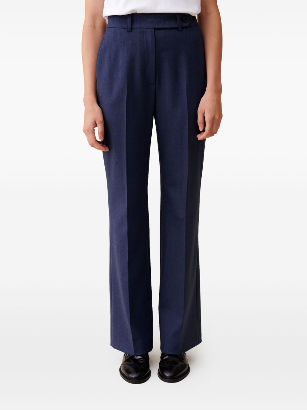 Shop Claudie Pierlot Tailored Trousers In Blue