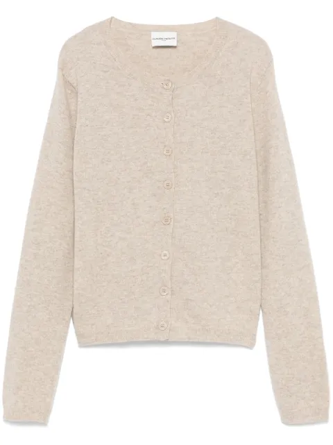 Claudie Pierlot logo-embroidered wool cardigan