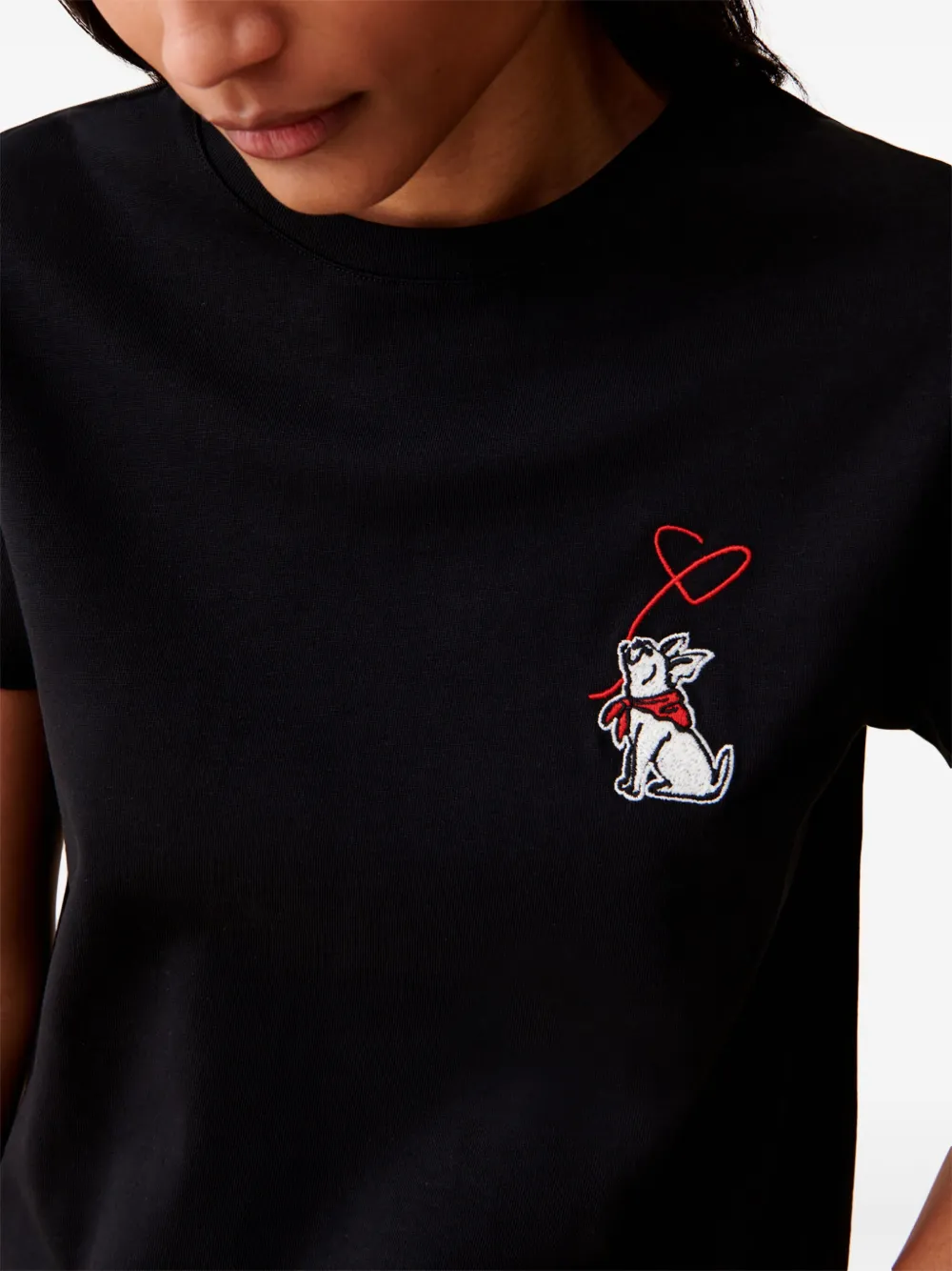 Claudie Pierlot Jean Toto T-shirt met korte mouwen Zwart