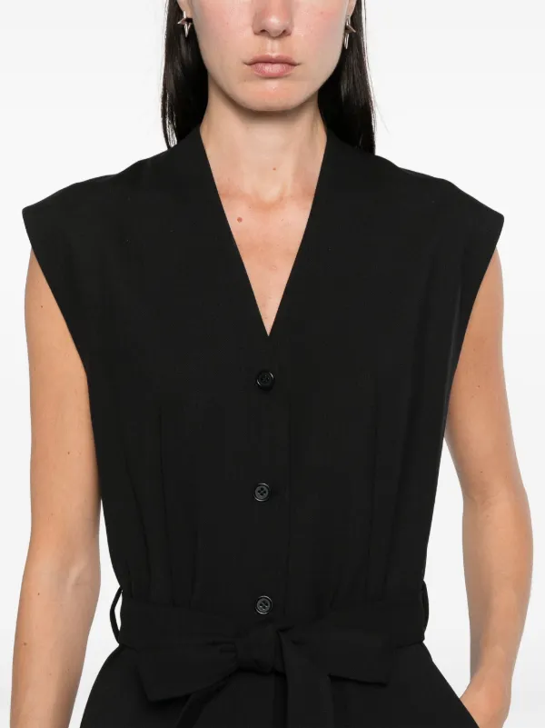 Claudie Pierlot short-sleeve Jumpsuit | Black | FARFETCH OM