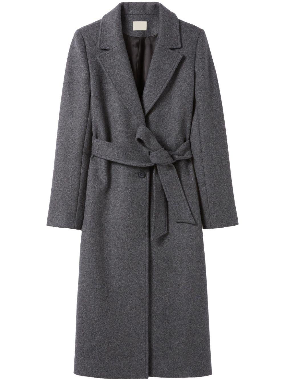 Claudie Pierlot peak-lapels belted single-breasted coat - Grey