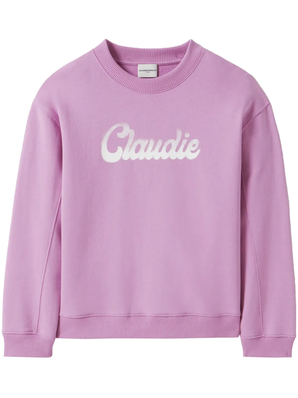 Claudie Pierlot logo print Sweatshirt Pink FARFETCH