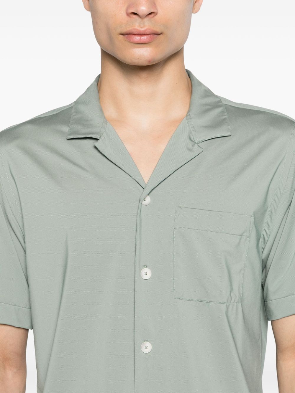 Xacus Overhemd met kraag Groen