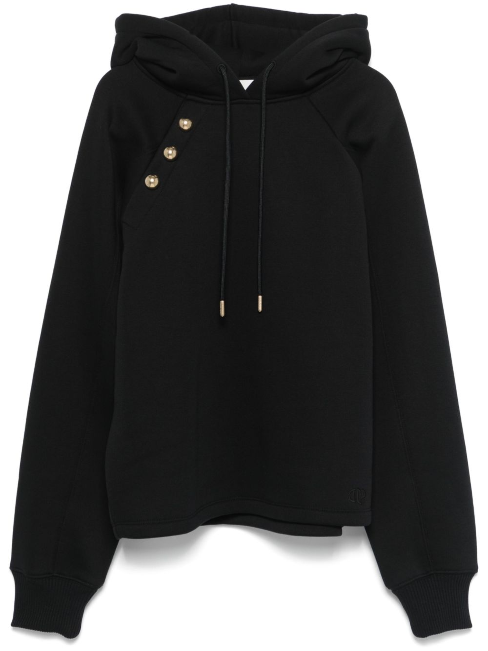 Claudie Pierlot decorative-buttons hoodie - Blue