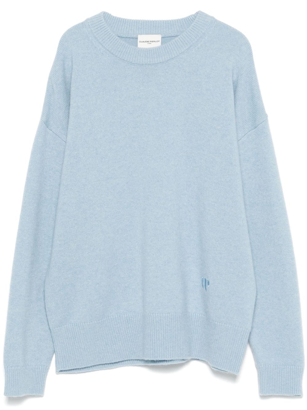 Claudie Pierlot logo-embroidered cashmere sweater - Blue