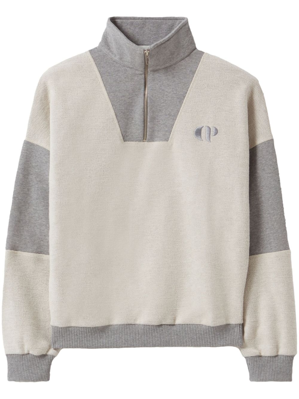 Claudie Pierlot zip-up high-neck sweatshirt - Grey