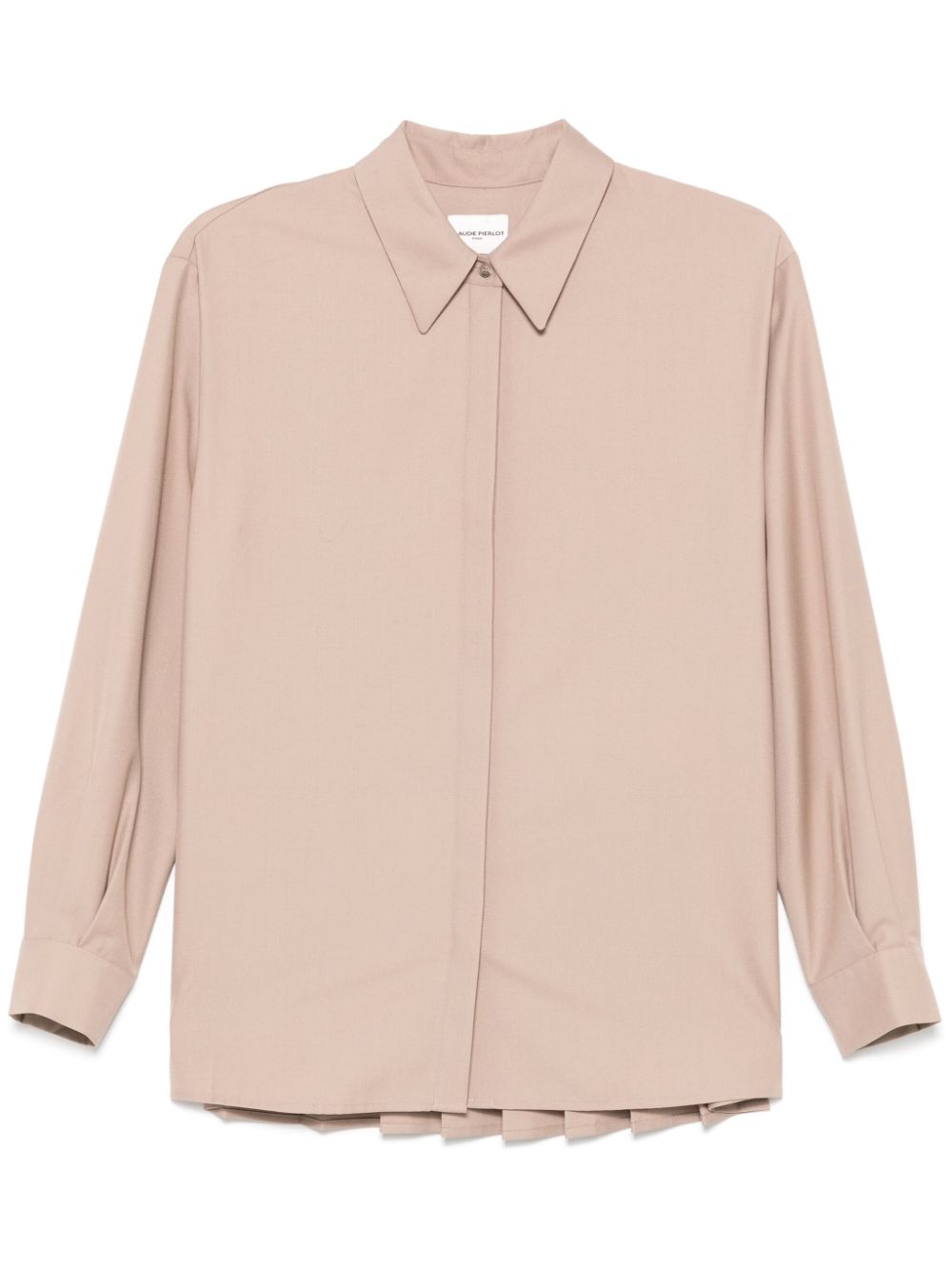 Claudie Pierlot pleated shirt - Brown