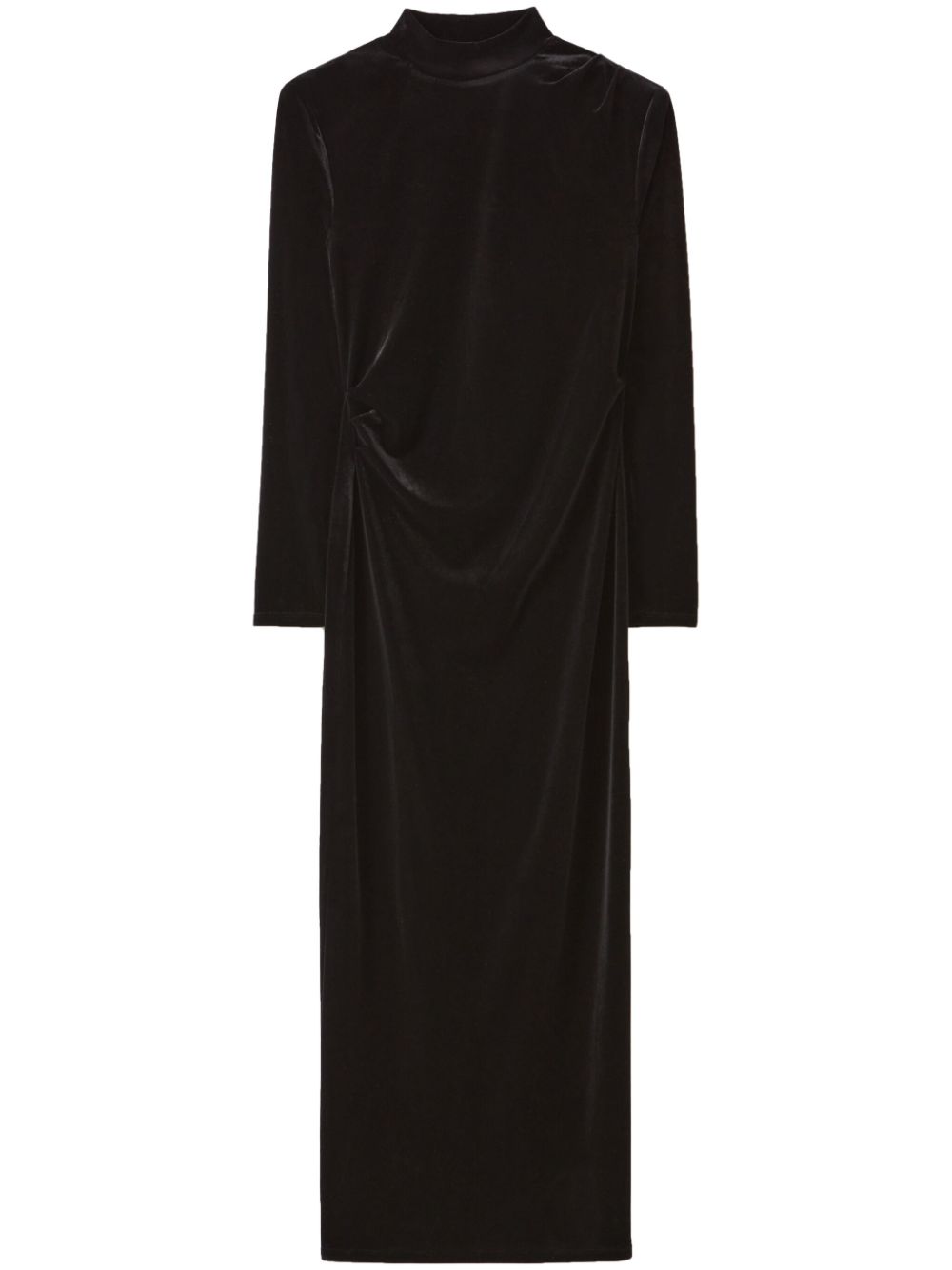 velvet maxi dress