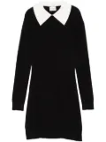 Claudie Pierlot detachable-collar knitted dress - Black