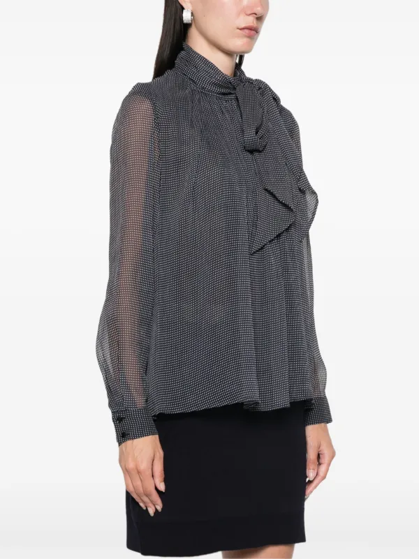 Claudie Pierlot チェック ブラウス | ブルー | FARFETCH JP