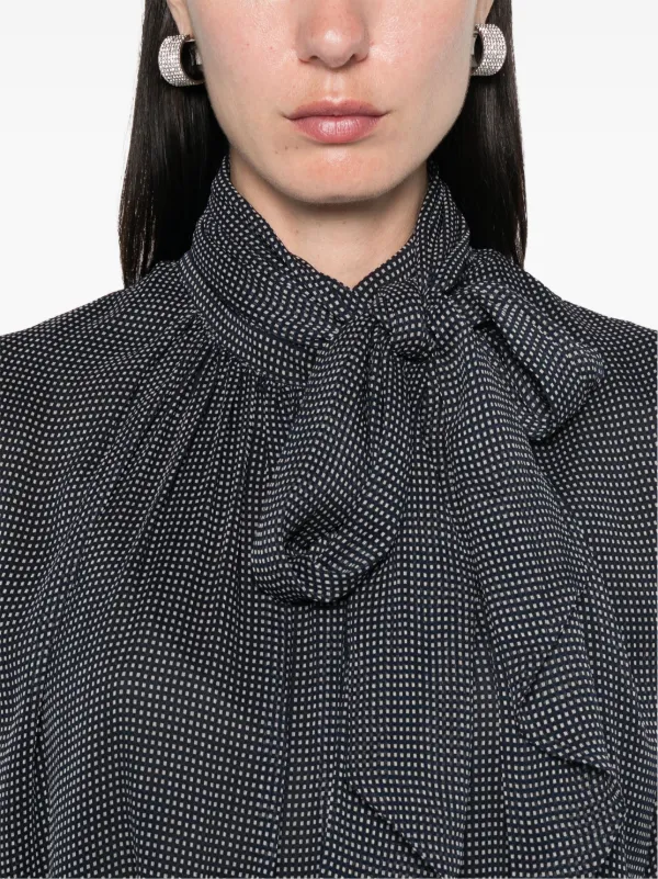 Claudie Pierlot チェック ブラウス | ブルー | FARFETCH JP