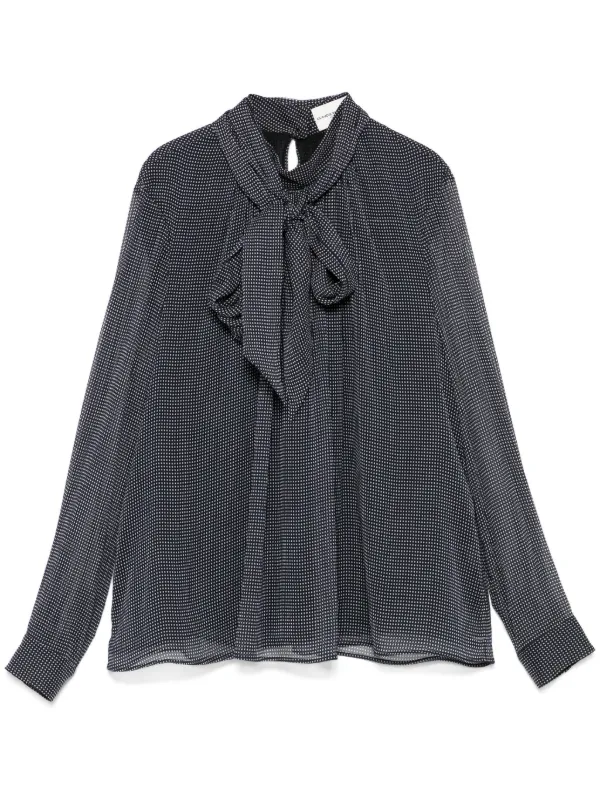 Claudie Pierlot チェック ブラウス | ブルー | FARFETCH JP