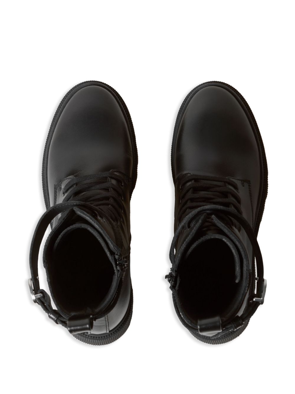 Claudie Pierlot leather combat boots Black