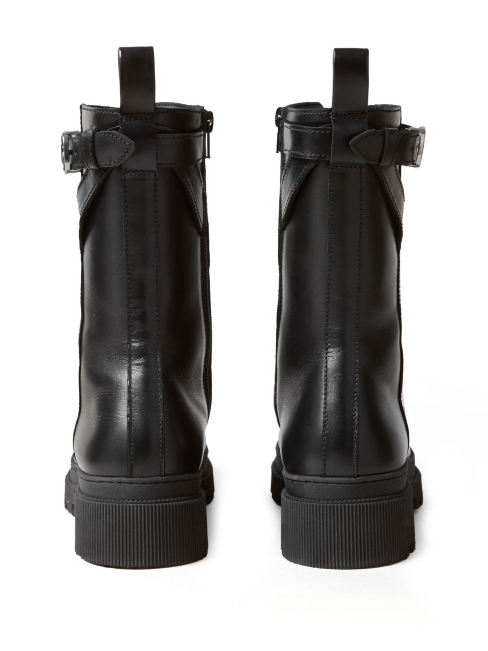 Claudie Pierlot leather combat boots Black