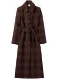 Claudie Pierlot checked coat - Brown