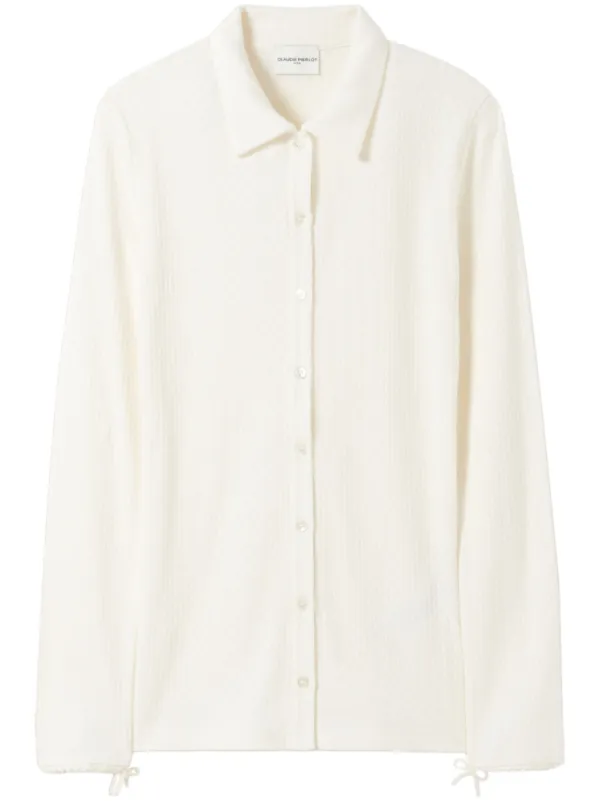 Claudie Pierlot シャツカラー ブラウス | ニュートラル | FARFETCH JP