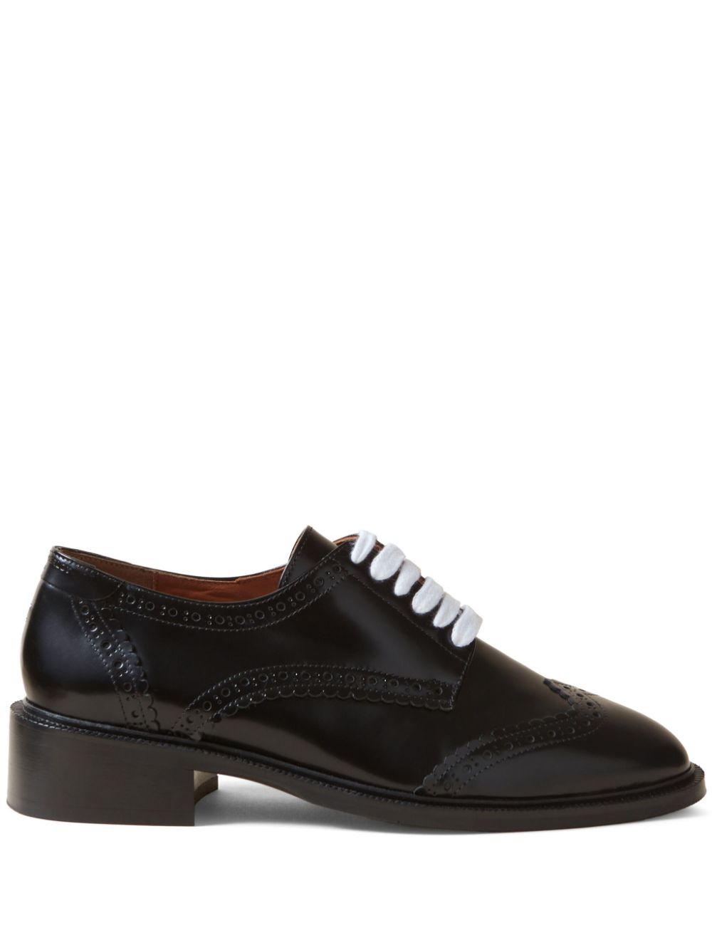 Claudie Pierlot patent leather Derby shoes Black