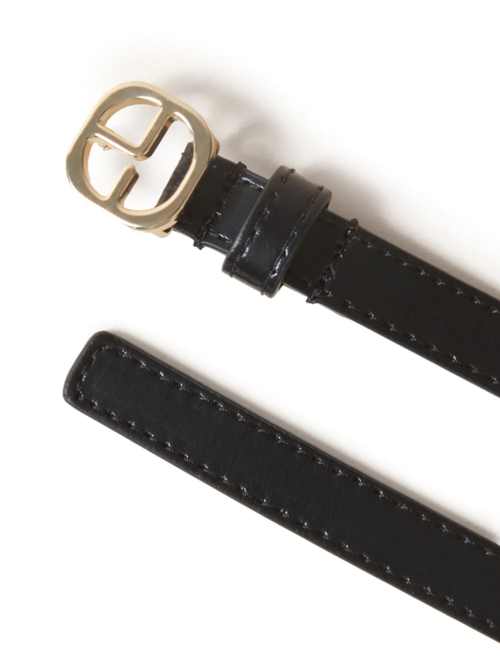 Claudie Pierlot buckle leather belt - Zwart