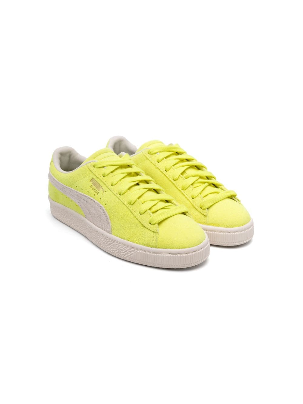 Puma Kids' Formstrip Suede Trainers In Yellow