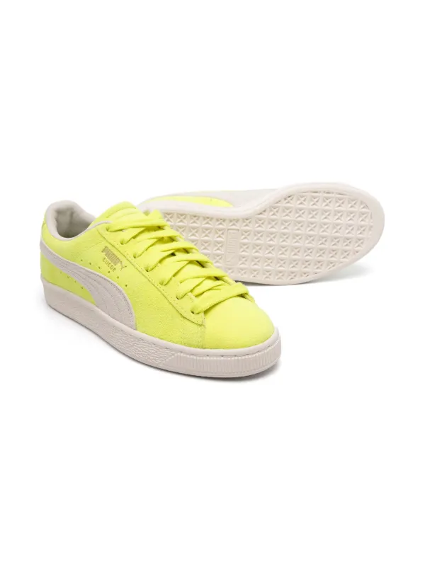 Puma Kids Formstrip Suede Sneakers Yellow