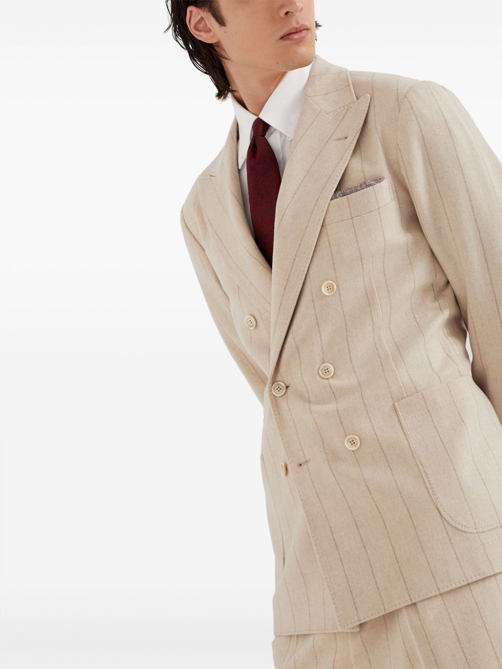 Tagliatore double-breasted striped blazer Men