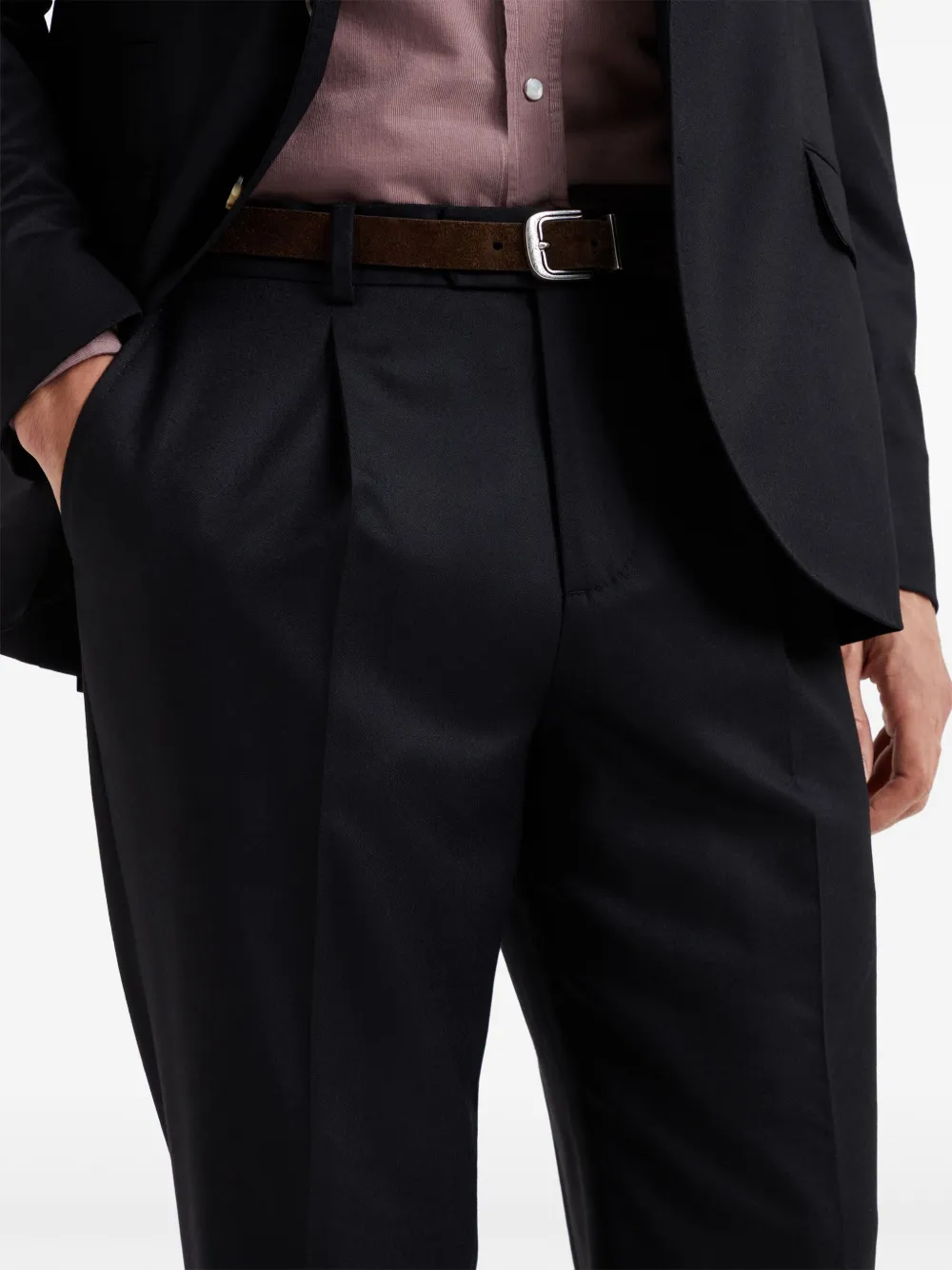 Brunello Cucinelli Broek met toelopende pijpen Zwart