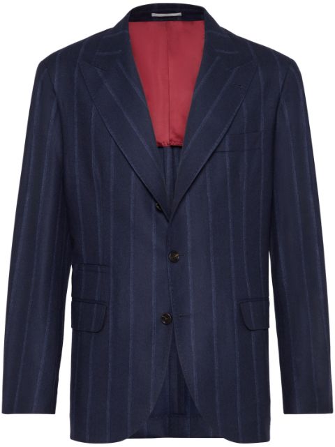 Brunello Cucinelli striped wool blazer Men