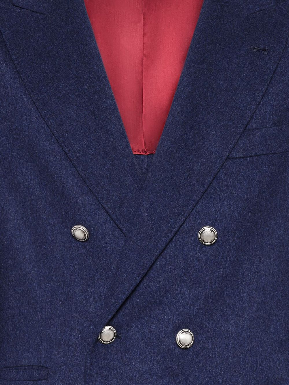 Shop Brunello Cucinelli Double-breasted Blazer In Blue