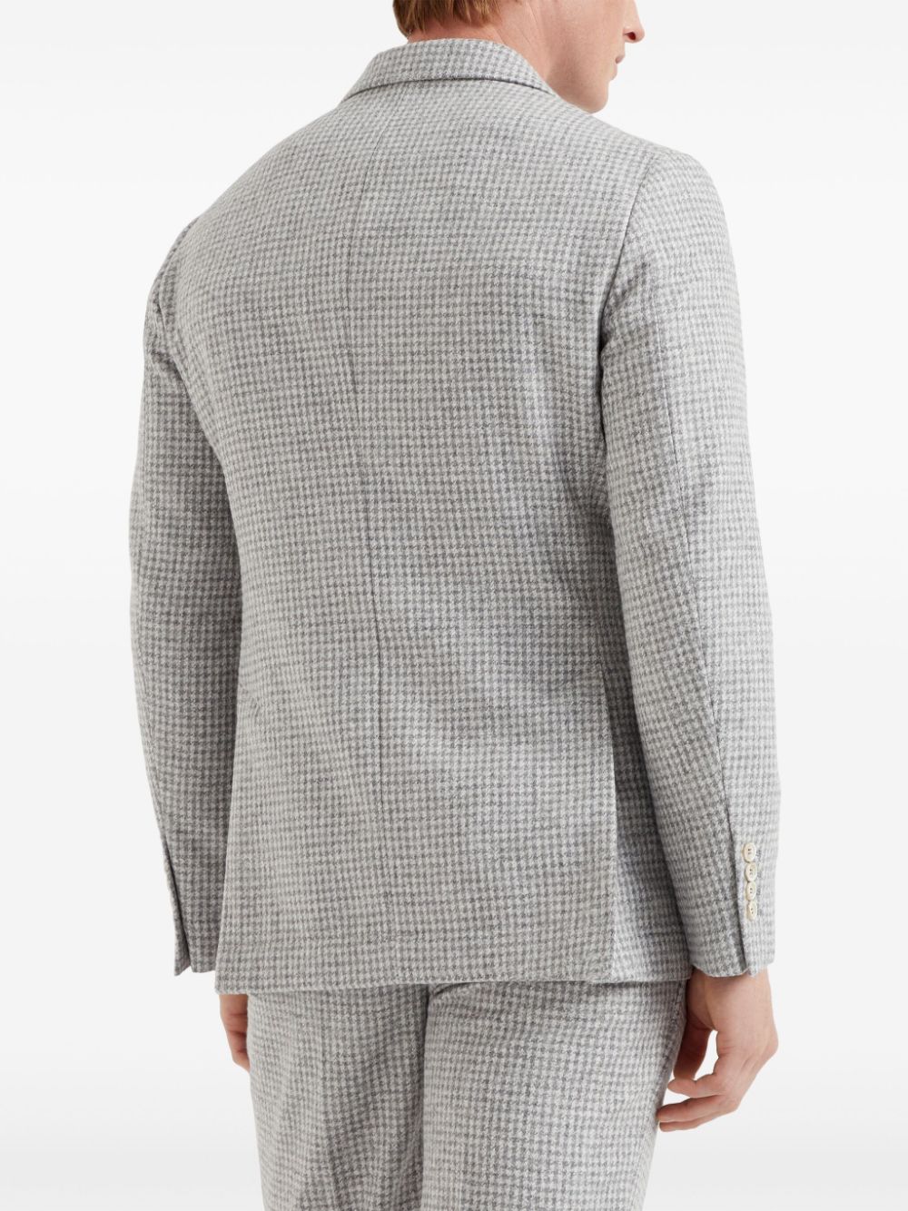 Brunello Cucinelli houndstooth wool blazer Men