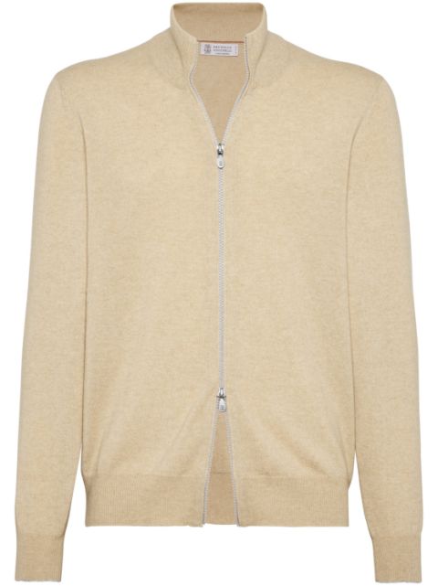 Brunello Cucinelli cashmere high-neck cardigan Men