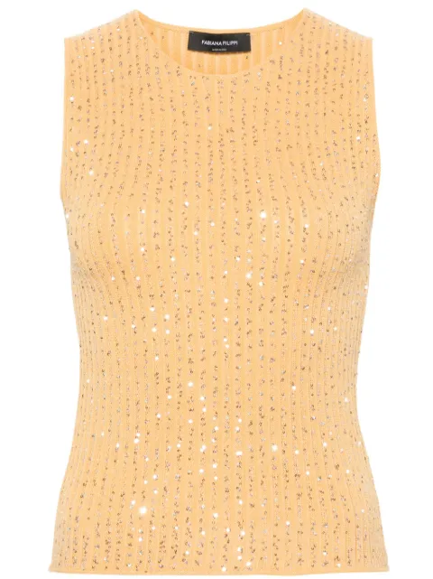 Fabiana Filippi sequin-embellished tank top