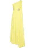 Elie Saab draped one-shoulder gown - Yellow