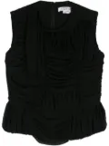 Comme Des Garçons Comme Des Garçons ruched sleeveless top - Black
