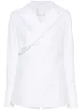 Givenchy wrap-design poplin shirt - White
