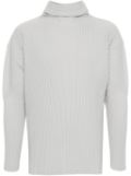 Homme Plissé Issey Miyake fully-pleated long-sleeve sweatshirt - Grey