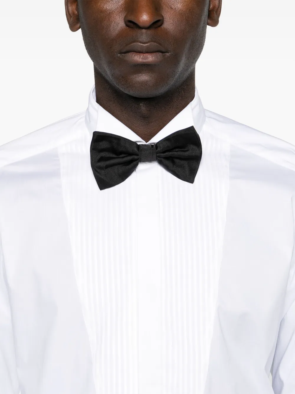 Shop Tintoria Mattei Pintuck-detail Buttoned Shirt In White