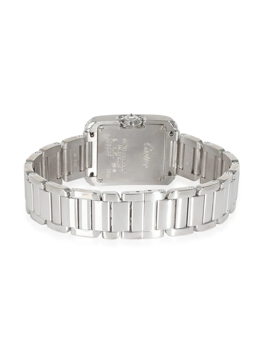 Pre-owned Cartier Tank Anglaise In Silver