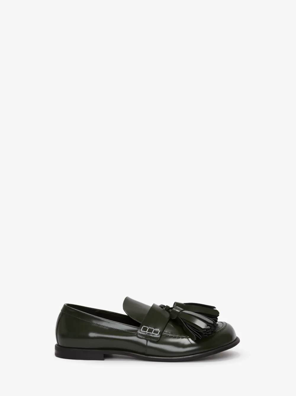 Jw Anderson Tassel-detail Moccasins In Green