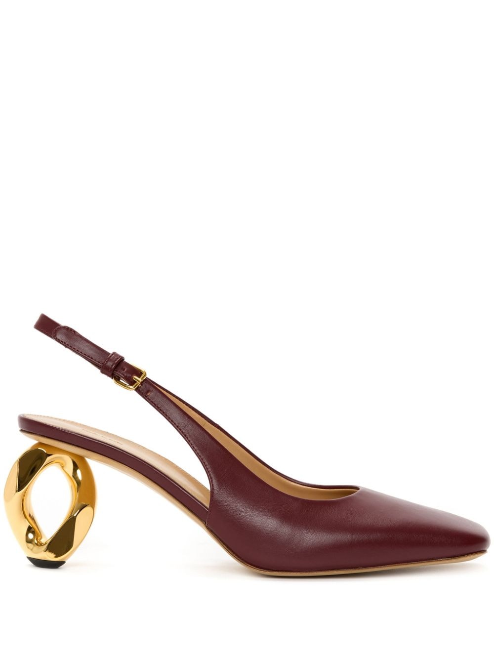 JW Anderson 75mm Chain Heel pumps - Rosso