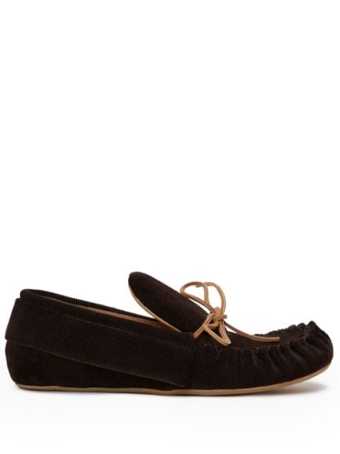 corduroy moccasin loafers 