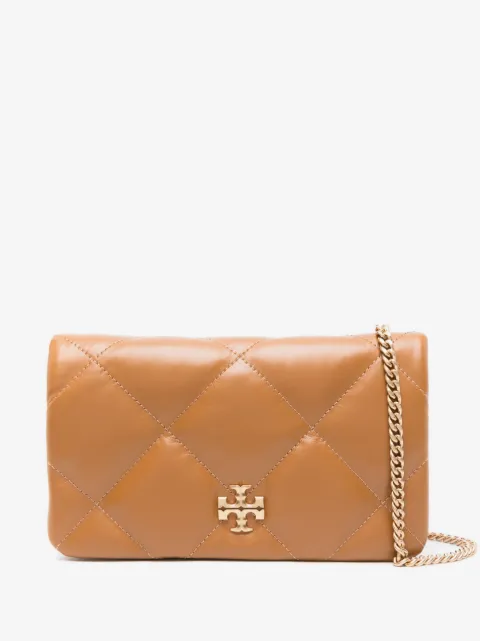 Tory Burch Kira diamond-quilted wallet-on-chain