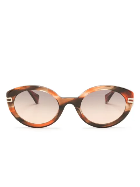 Vivienne Westwood heart-motif oval-frame sunglasses