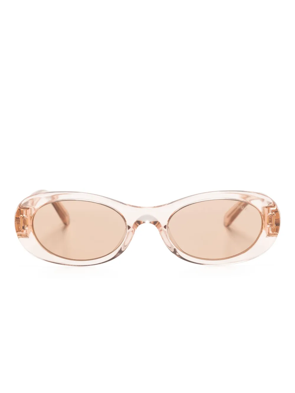 Miu Eyewear Zonnebril met ovalen montuur Roze