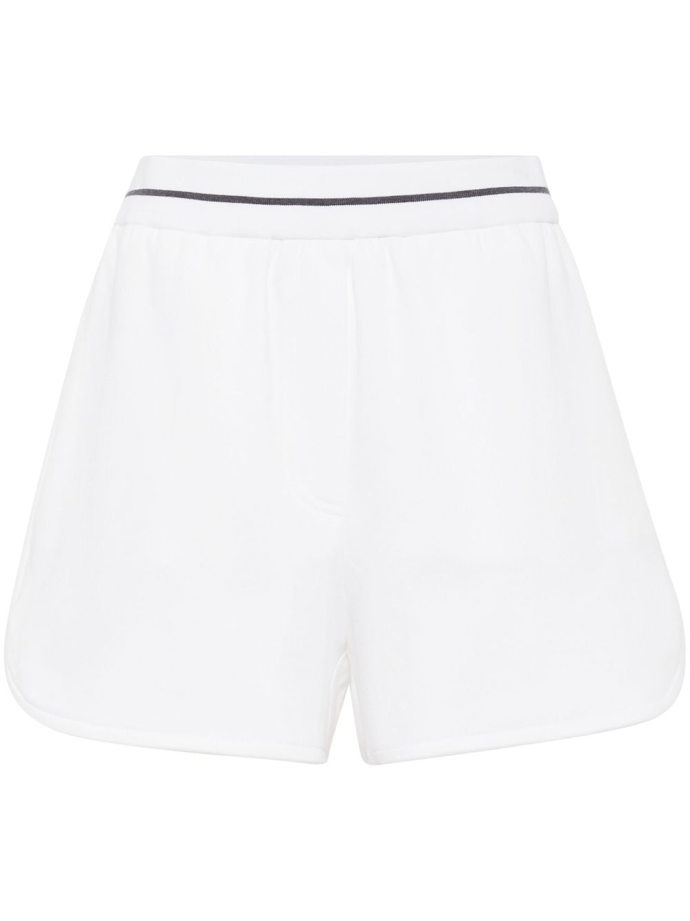 Brunello Cucinelli Shorts met zijstreep Wit