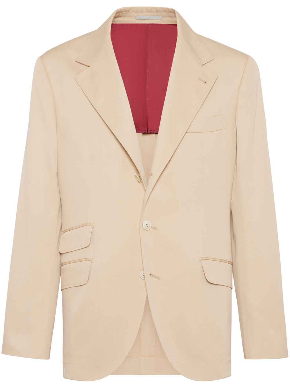 Brunello Cucinelli silk blazer - Neutrals