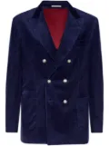 Brunello Cucinelli corduroy blazer - Blue